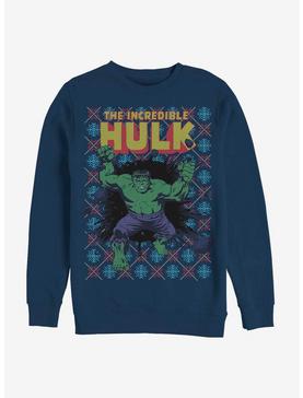 Marvel Hulk Smash Christmas Pattern Sweatshirt, , hi-res