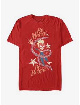 Marvel Captain Marvel Be Merry Be Bright T-Shirt, , hi-res