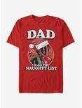 Marvel Deadpool Naughty Dad T-Shirt, RED, hi-res