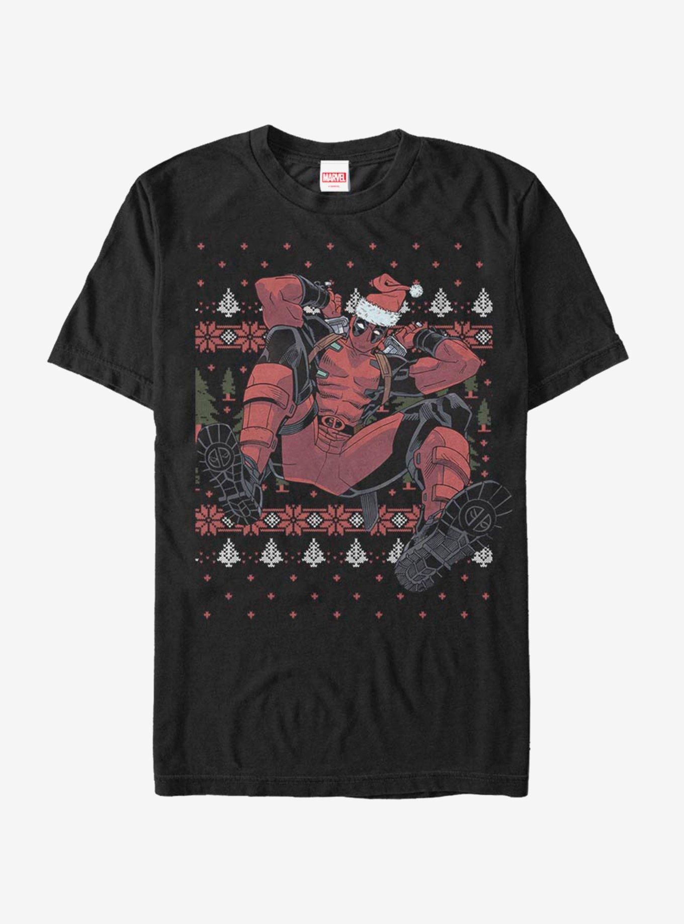 Marvel Deadpool Christmas Killer Christmas Pattern T-Shirt, , hi-res