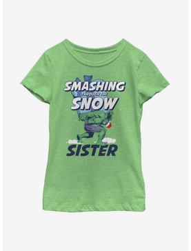Plus Size Marvel Hulk Smashing Snow Sister Youth Girls T-Shirt, , hi-res