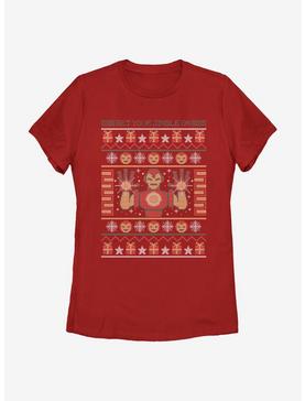 Marvel Iron Man Pixel Christmas Pattern Womens T-Shirt, , hi-res