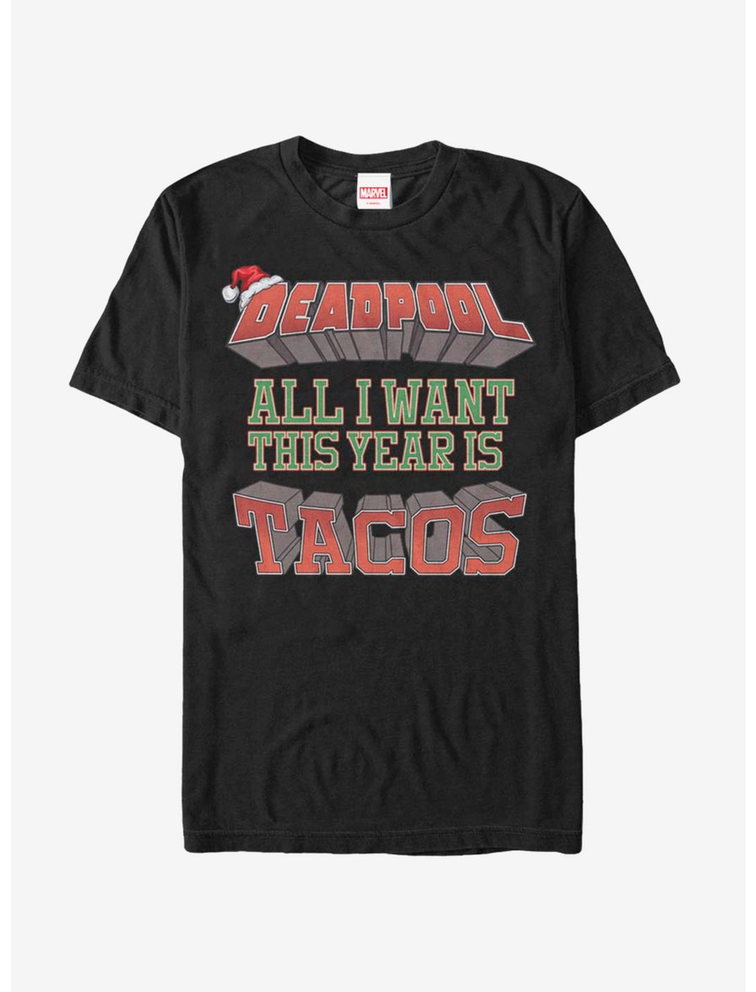 Marvel Deadpool Tacos This Year T-Shirt, BLACK, hi-res