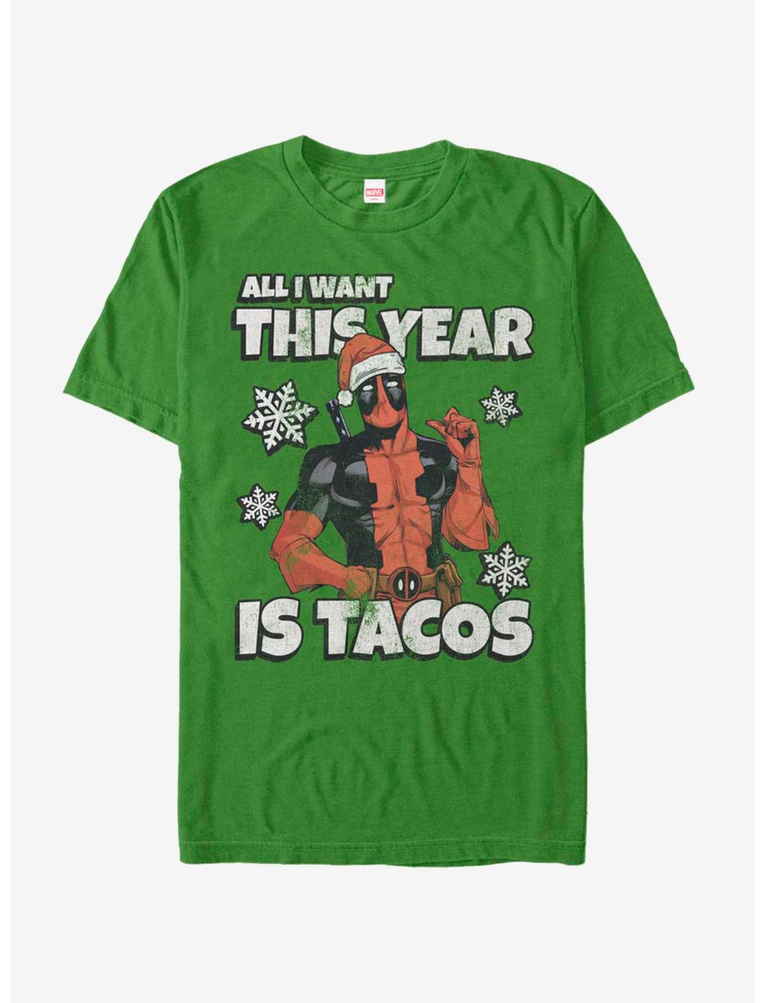 Marvel Deadpool All I Want Is Tacos T-Shirt, KELLY, hi-res