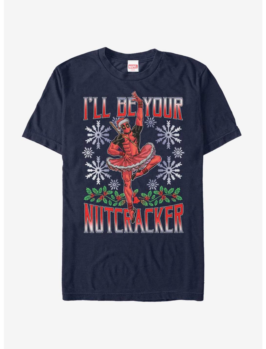 Marvel Deadpool Nutcracker T-Shirt, NAVY, hi-res