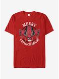 Marvel Deadpool Merry Chimichangas T-Shirt, RED, hi-res