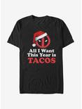 Marvel Deadpool Tacos All I Want T-Shirt, BLACK, hi-res