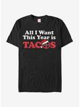Marvel Deadpool All I Want Tacos T-Shirt, BLACK, hi-res