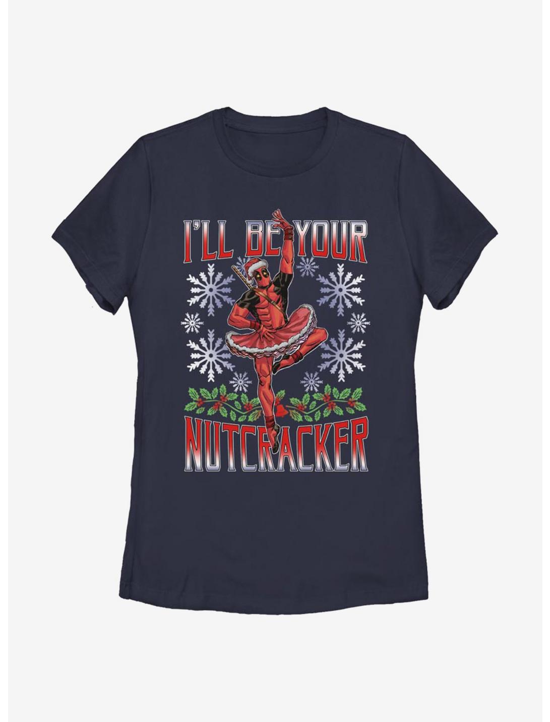 Marvel Deadpool Nutcracker Womens T-Shirt, NAVY, hi-res