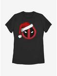 Marvel Deadpool Santa Hat Womens T-Shirt, BLACK, hi-res