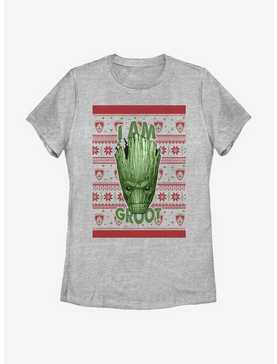 Marvel Guardians Of The Galaxy Groot Christmas Pattern Womens T-Shirt, , hi-res