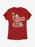 Marvel Guardians Of The Galaxy Seasons Grootings Womens T-Shirt, RED, hi-res