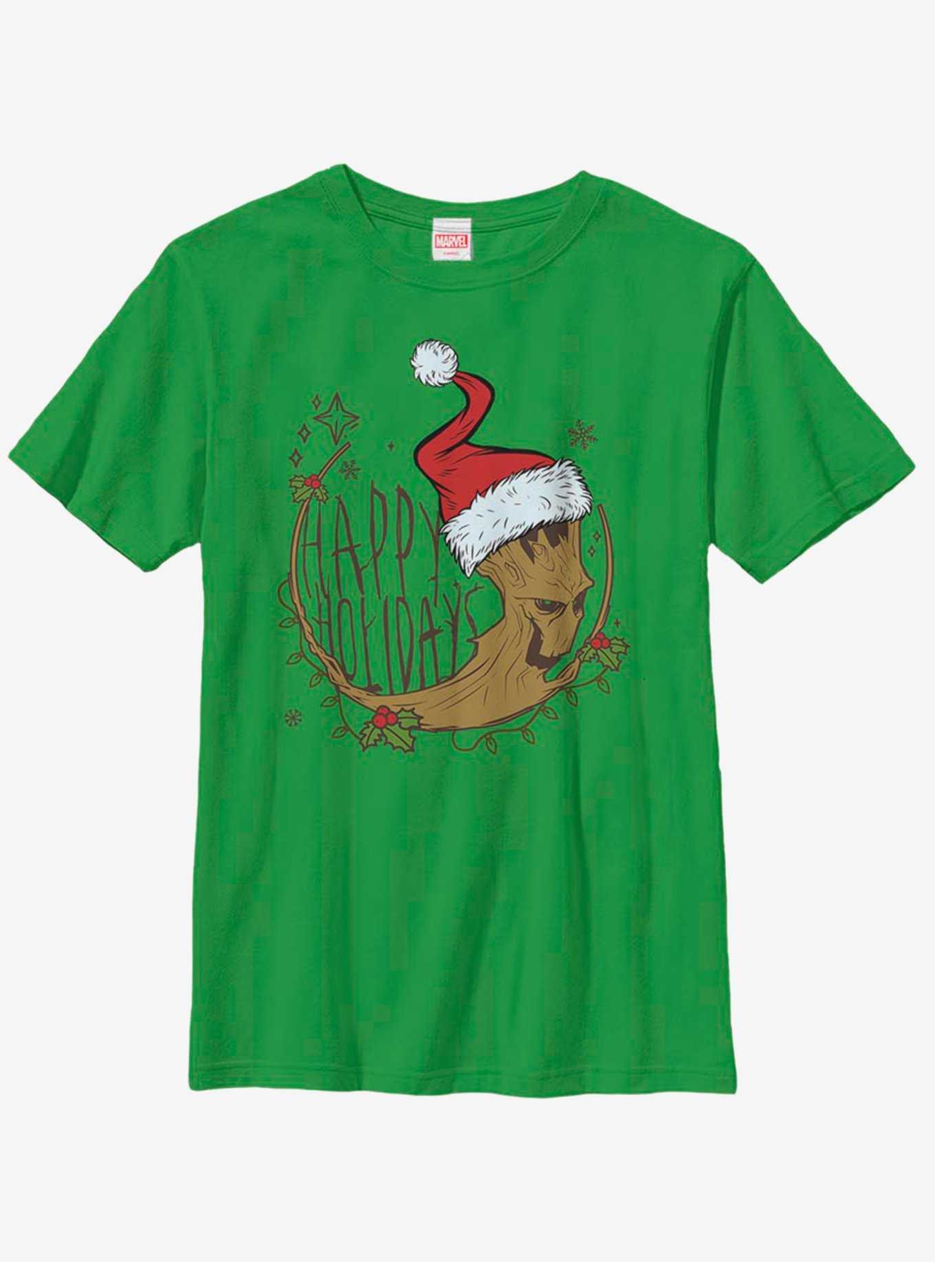Marvel Guardians Of The Galaxy Groot Christmas Youth T-Shirt, , hi-res