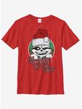 Marvel Guardians Of The Galaxy Rocket Greetings Youth T-Shirt, RED, hi-res
