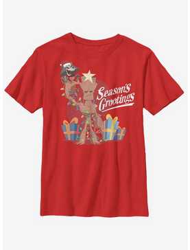 Marvel Guardians Of The Galaxy Seasons Grootings Youth T-Shirt, , hi-res