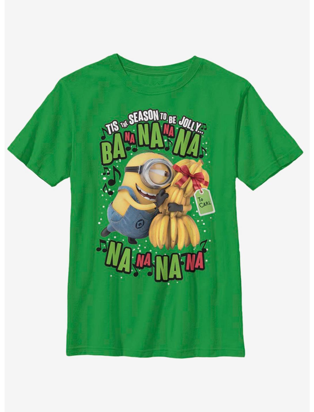 Despicable Me Minions Deck The Halls Youth T-Shirt, KELLY, hi-res