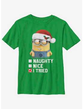 Despicable Me Minions I Tried Youth T-Shirt, , hi-res
