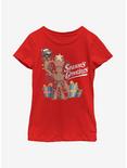 Marvel Guardians Of The Galaxy Seasons Grootings Youth Girls T-Shirt, RED, hi-res