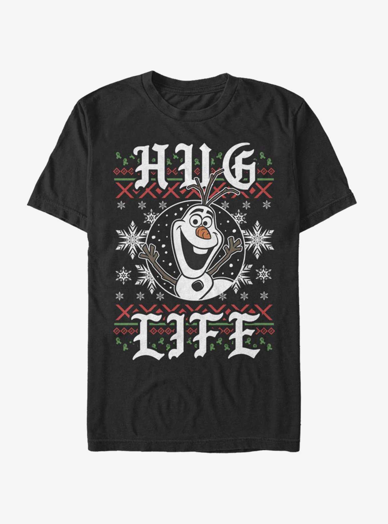 Disney Frozen Hug Life Olaf Christmas Pattern T-Shirt, , hi-res