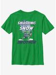 Marvel Hulk Smashing Snow Brother Youth T-Shirt, KELLY, hi-res