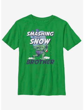 Marvel Hulk Smashing Snow Brother Youth T-Shirt, , hi-res