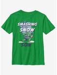 Marvel Hulk Smashing Snow Son Youth T-Shirt, KELLY, hi-res