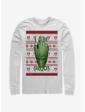 Marvel Guardians Of The Galaxy Groot Christmas Pattern Long-Sleeve T-Shirt, , hi-res