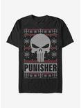 Marvel Punisher Christmas Pattern T-Shirt, BLACK, hi-res