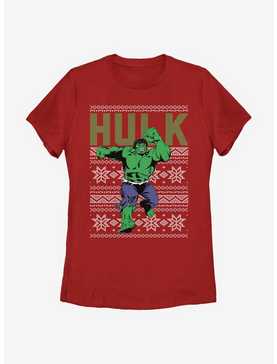 Marvel Hulk Christmas Pattern Womens T-Shirt, , hi-res