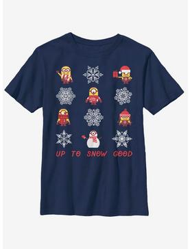 Despicable Me Minions Snowflake Snow Good Youth T-Shirt, , hi-res