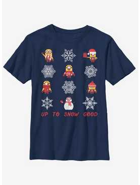 Despicable Me Minions Snowflake Snow Good Youth T-Shirt, , hi-res