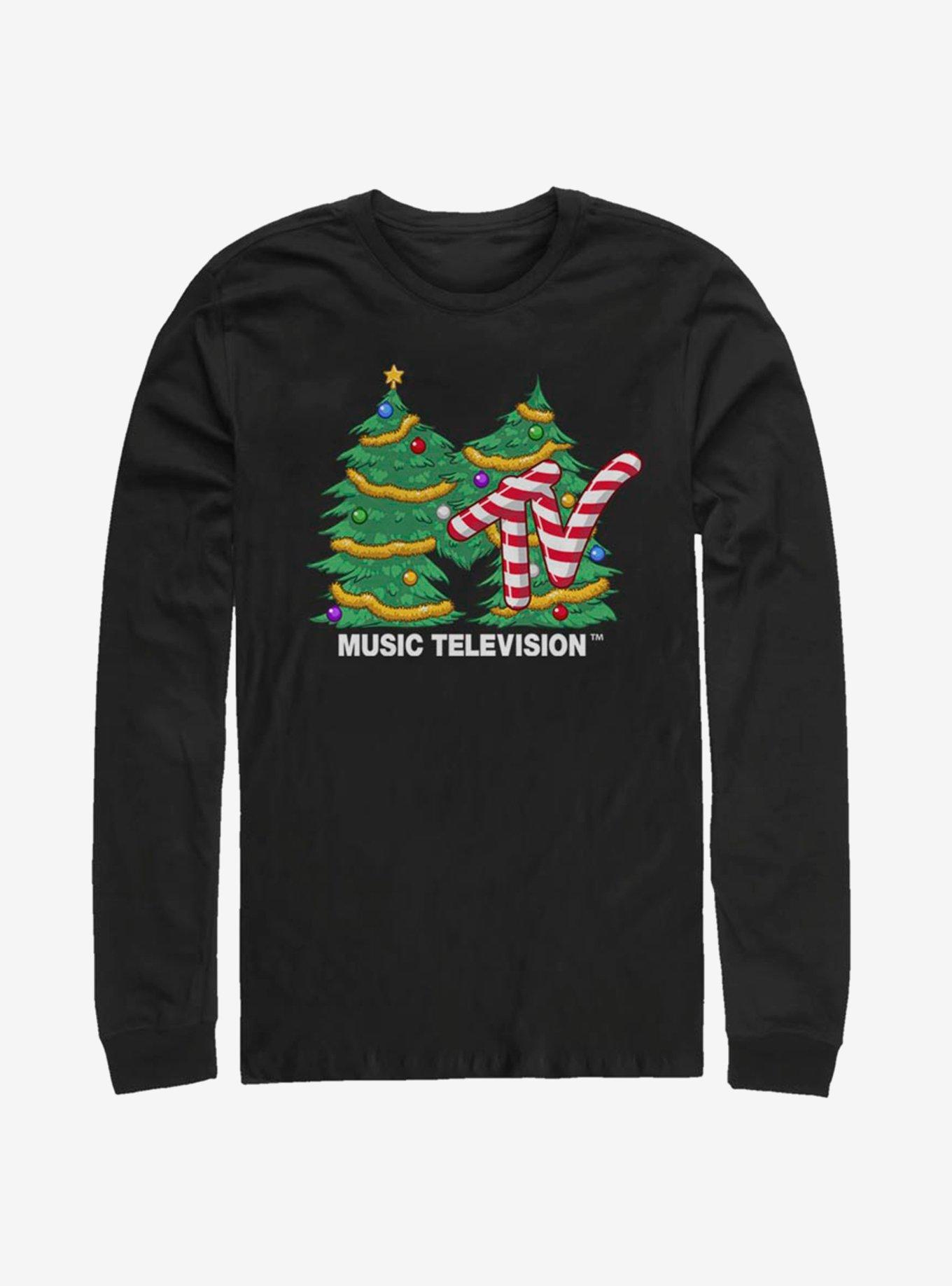 MTV Christmas Tree Logo Long-Sleeve T-Shirt, , hi-res