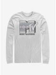 MTV Cross Stitch Logo Long-Sleeve T-Shirt, WHITE, hi-res