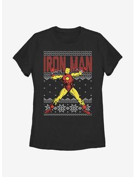 Marvel Iron Man Christmas Pattern Womens T-Shirt, , hi-res