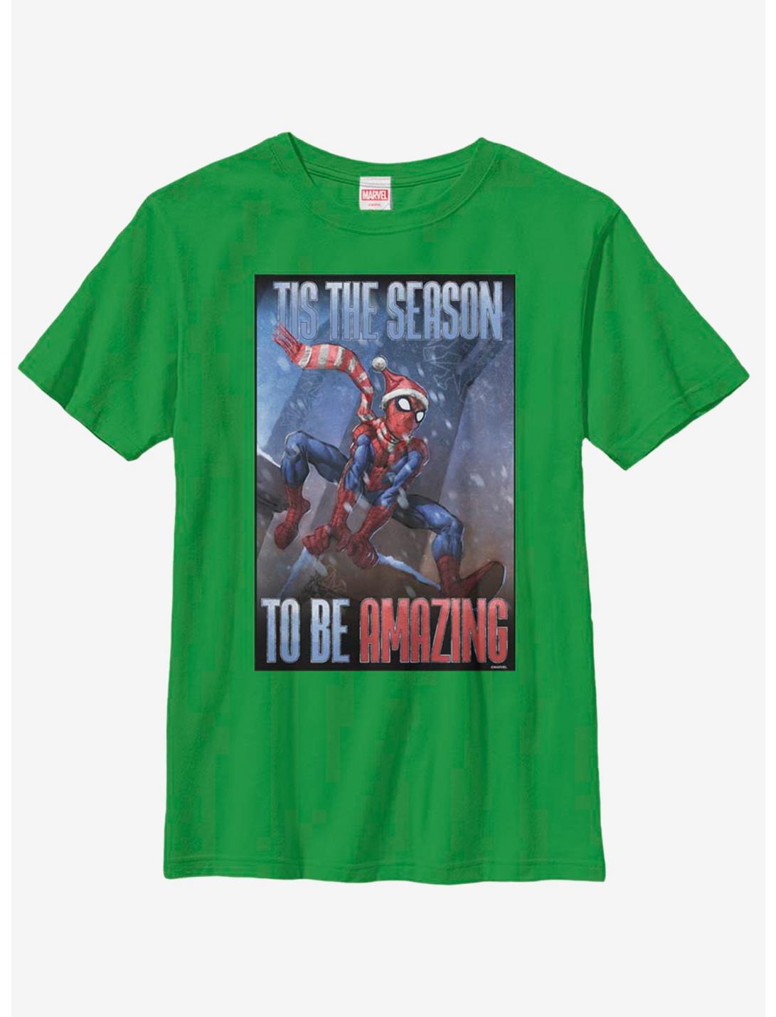 Marvel Spider-Man Amazing Season Spider Youth T-Shirt, KELLY, hi-res