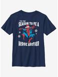 Marvel Spider-Man Heroic Brother Youth T-Shirt, NAVY, hi-res