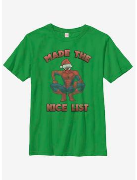 Marvel Spider-Man Made The Nice List Youth T-Shirt, , hi-res