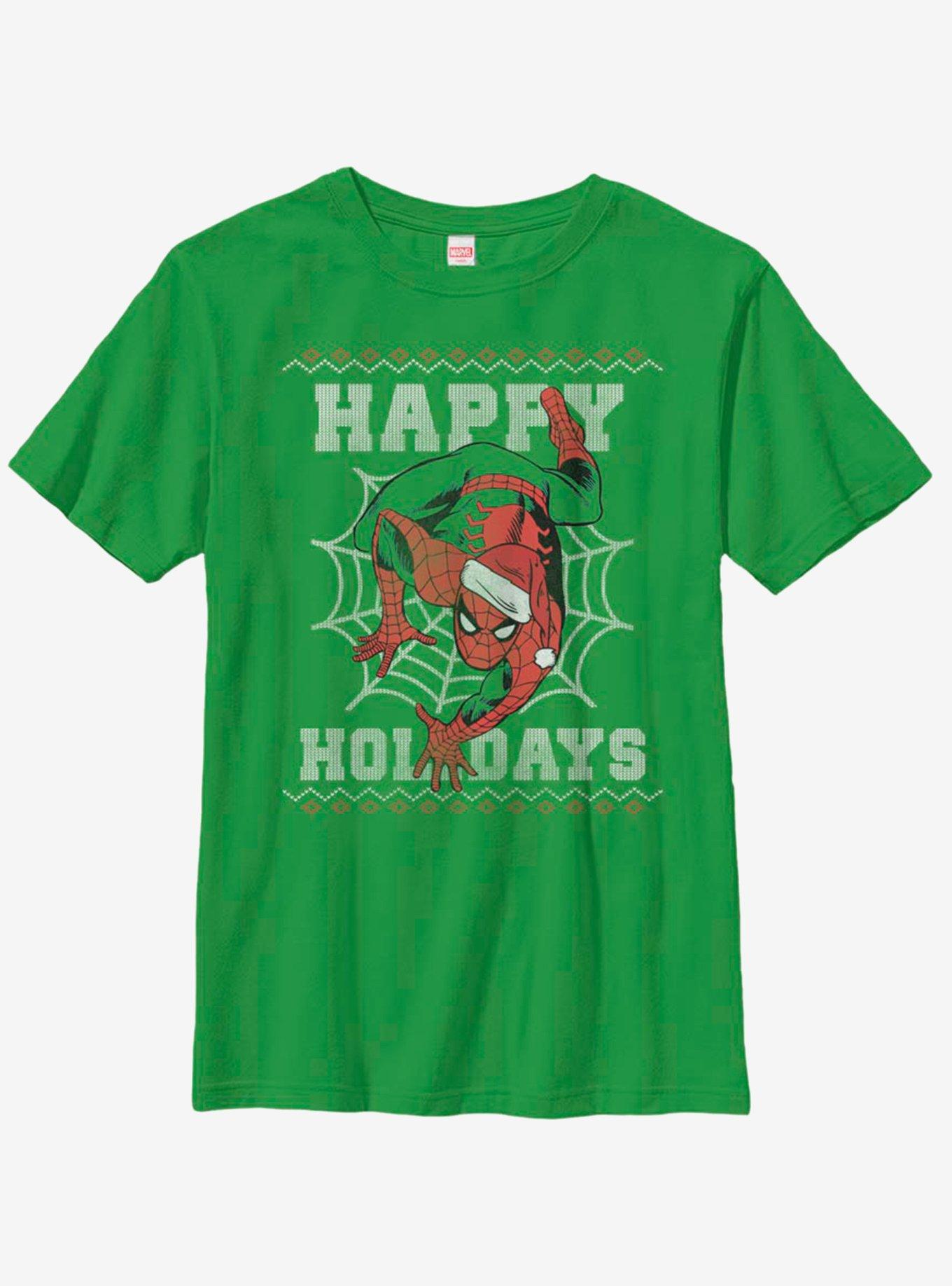 Marvel Spider-Man Spider Holidays Youth T-Shirt, , hi-res