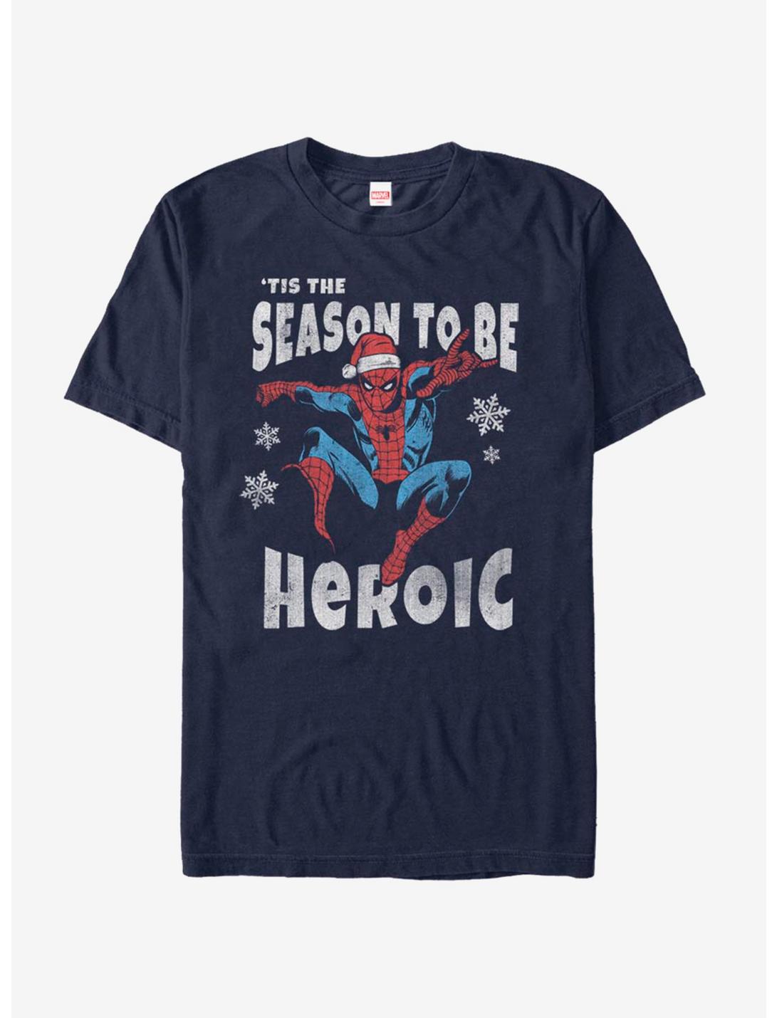 Marvel Spider-Man 'Tis The Season T-Shirt, NAVY, hi-res
