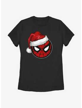 Marvel Spider-Man Spidey Santa Hat Womens T-Shirt, , hi-res