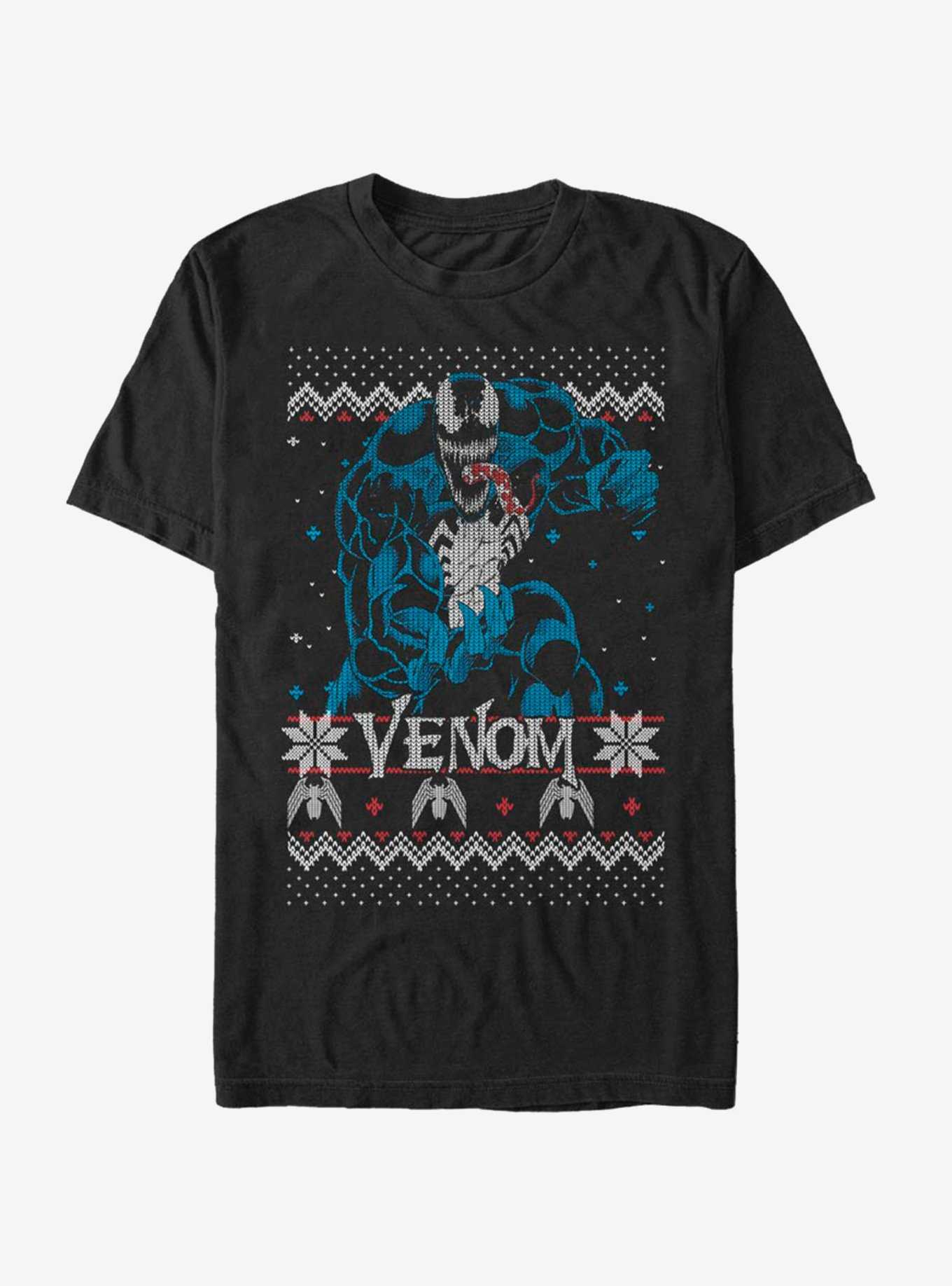 Marvel Venom Christmas Pattern T-Shirt, , hi-res