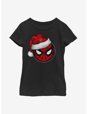 Marvel Spider-Man Spidey Santa Hat Youth Girls T-Shirt, , hi-res