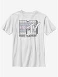 MTV Cross Stitch Logo Youth T-Shirt, WHITE, hi-res