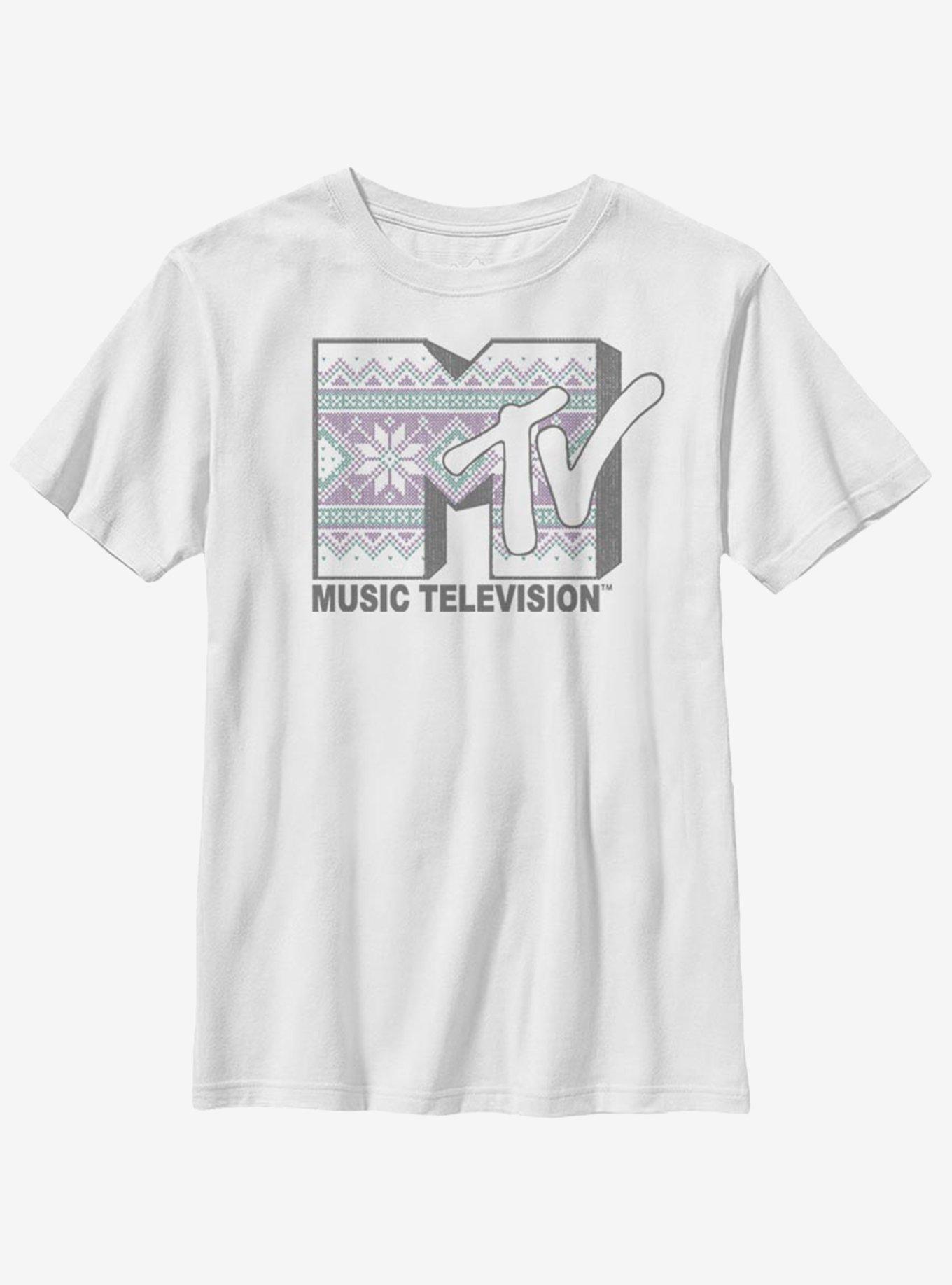 MTV Cross Stitch Logo Youth T-Shirt, , hi-res