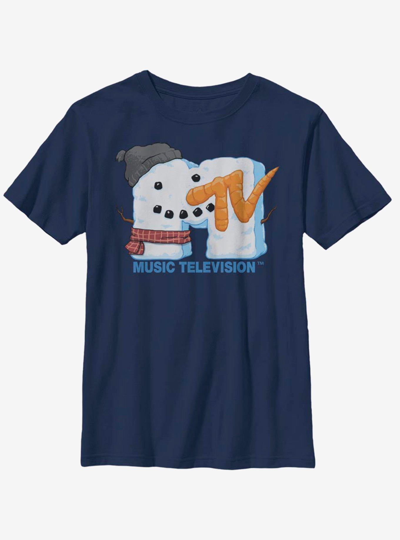 MTV Snowman Face Logo Youth T-Shirt, , hi-res