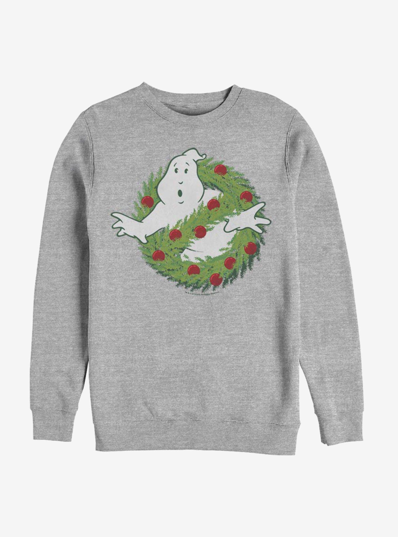 Ghostbusters Holiday Logo Sweatshirt, ATH HTR, hi-res