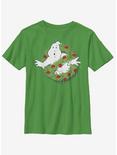 Ghostbusters Holiday Logo Youth T-Shirt, KELLY, hi-res