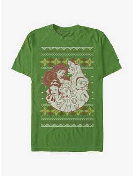 Disney Princess Christmas Pattern T-Shirt, , hi-res
