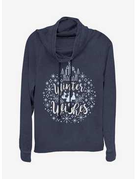 Disney Princess Winter Wishes Cowlneck Long-Sleeve Womens Top, , hi-res