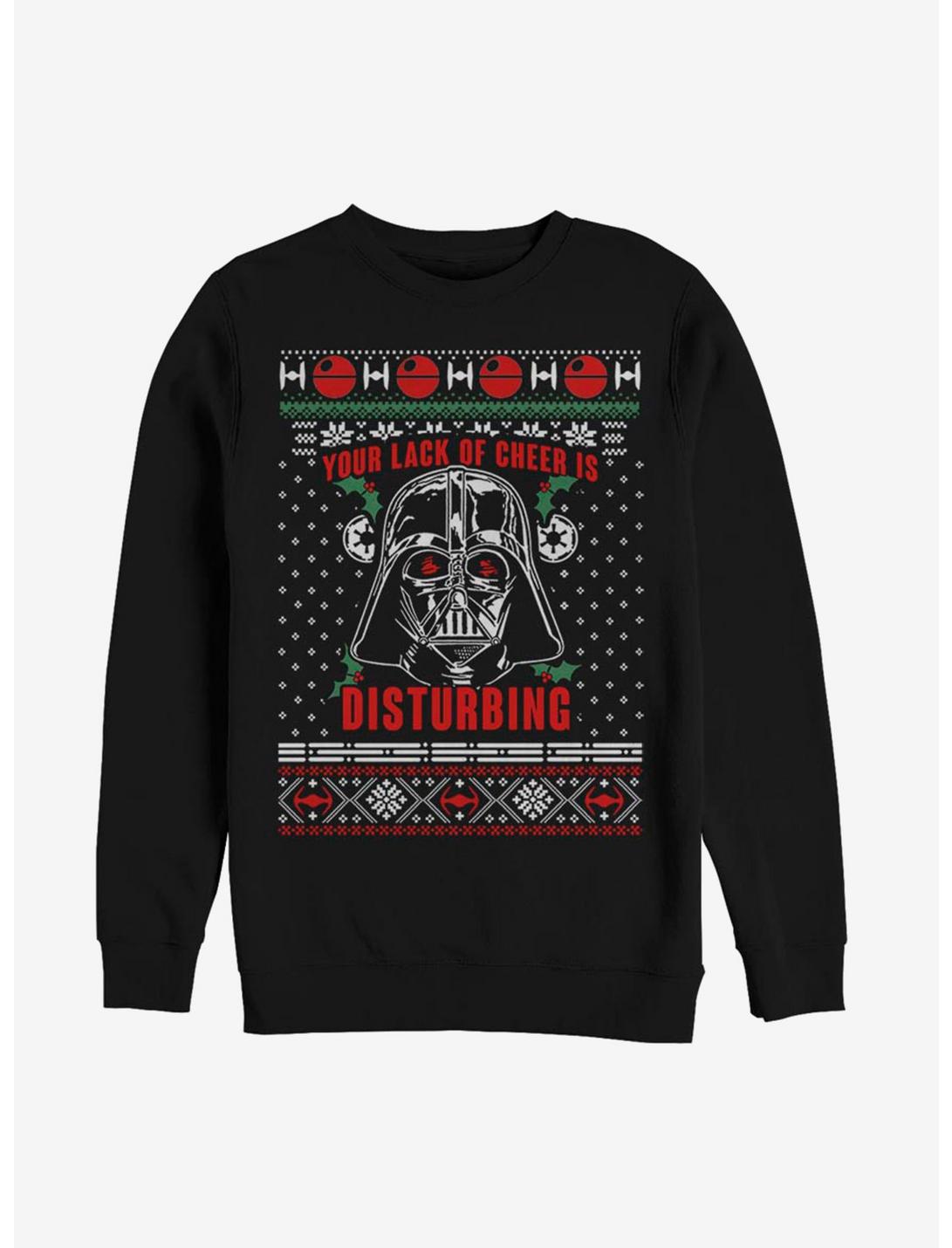 Star Wars Vader Lack Of Cheer Christmas Pattern Sweatshirt, BLACK, hi-res